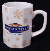 GHIRARDELLI Chocolate Hot Chocolate SNOWFLAKES Mug
